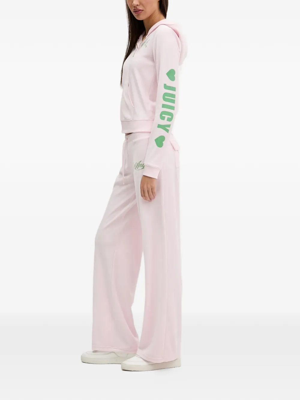 Juicy Couture Hoodie met rits Roze
