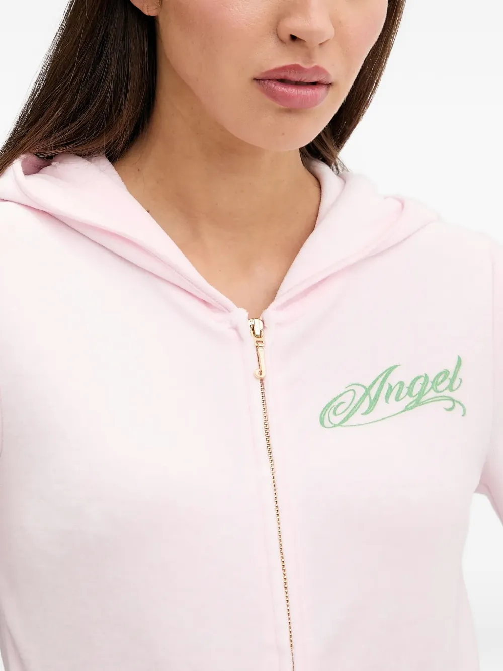 Juicy Couture Hoodie met rits Roze