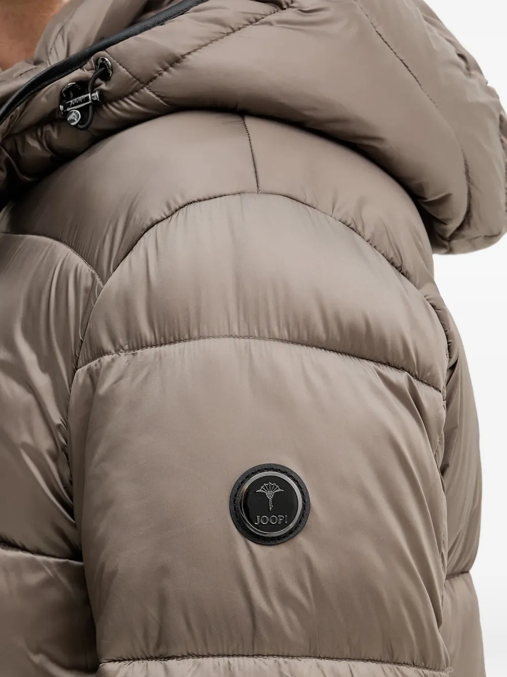 Joop! Ambro donsjack met capuchon Beige