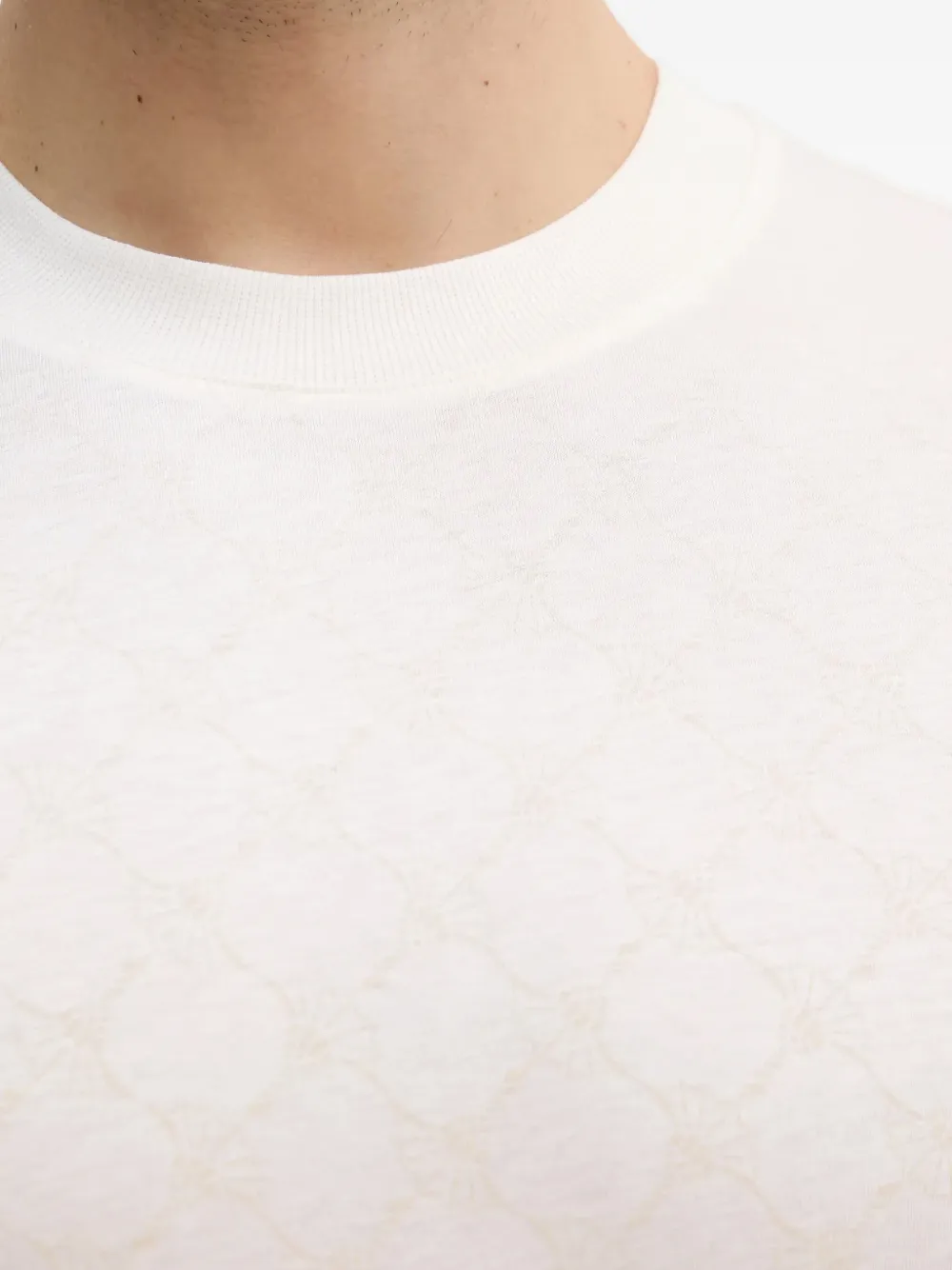 Joop! Davison T-shirt met patroon Beige