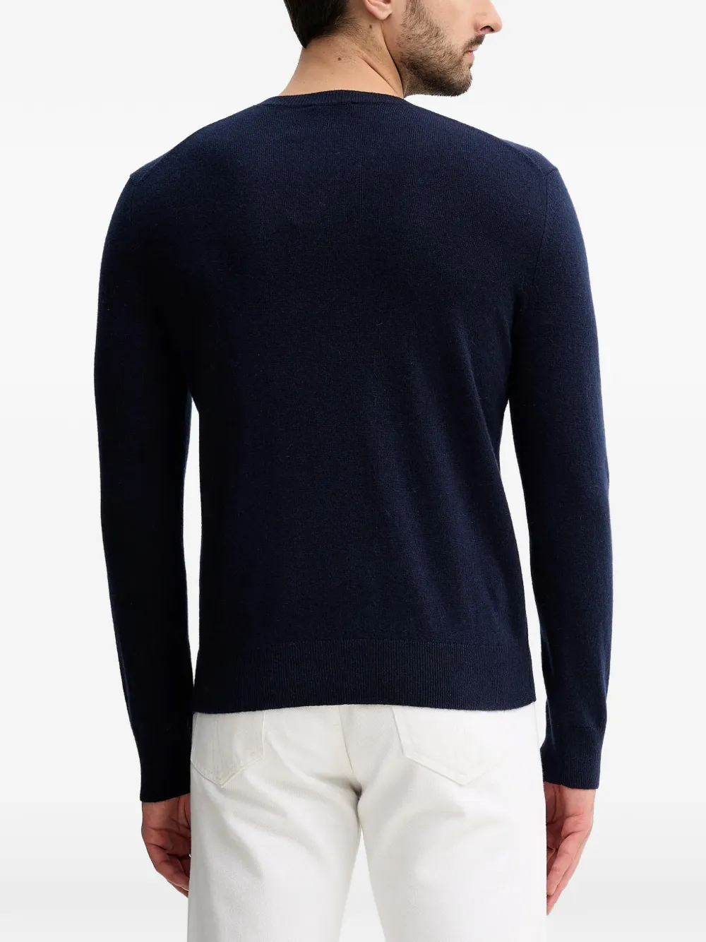 Benetton Sweater met ronde hals Blauw