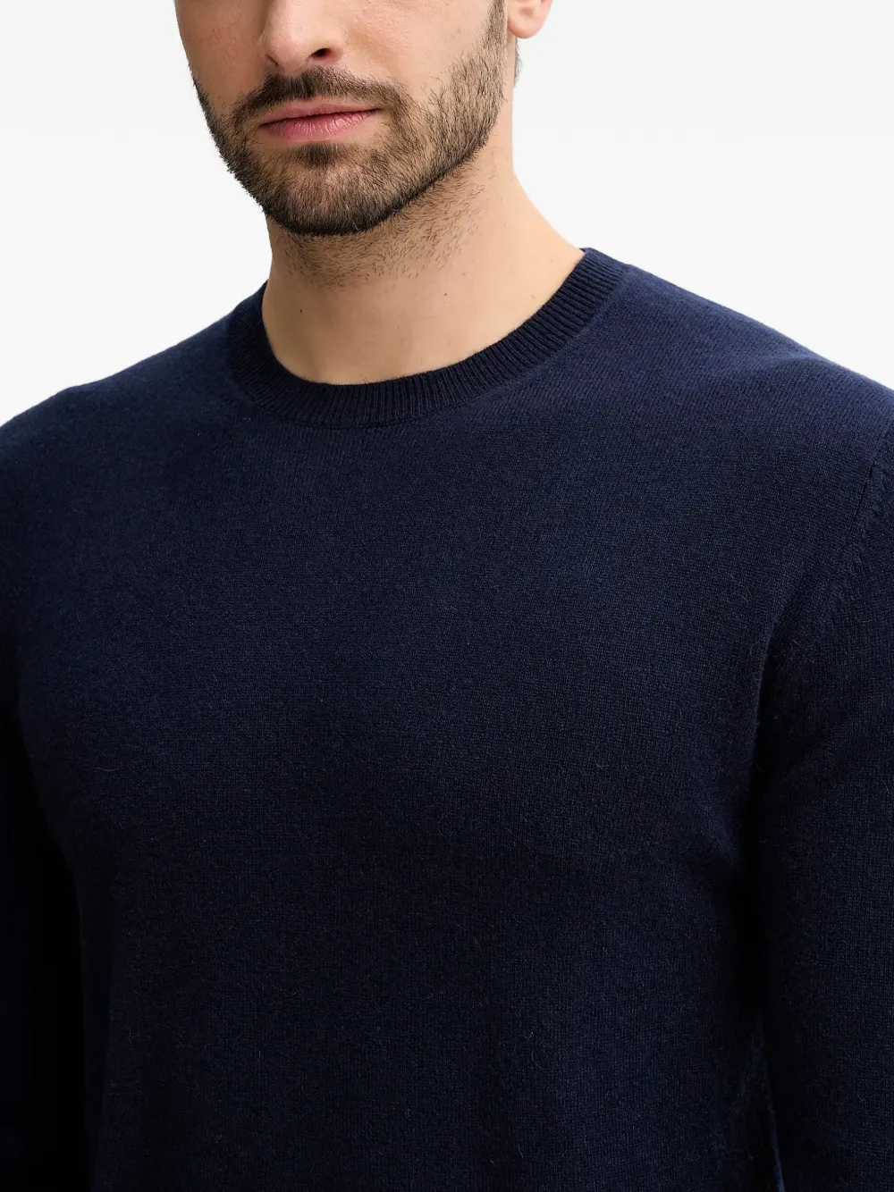 Benetton Sweater met ronde hals Blauw