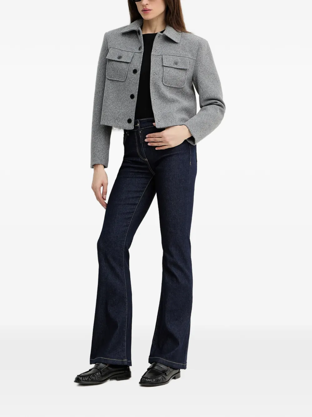  Luisa Spagnoli Aggetivo Flared Jeans - Blue 