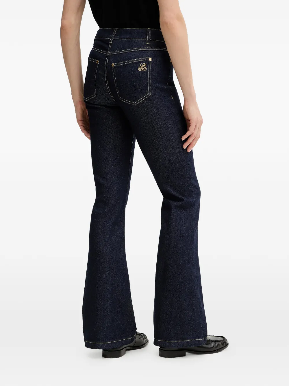  Luisa Spagnoli Aggetivo Flared Jeans - Blue 