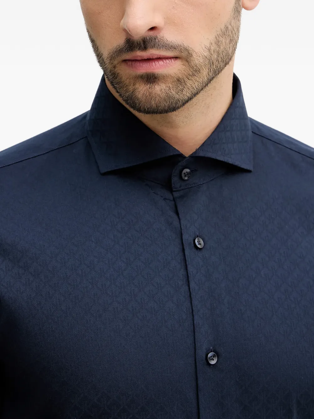 Joop! Overhemd met patroon Blauw