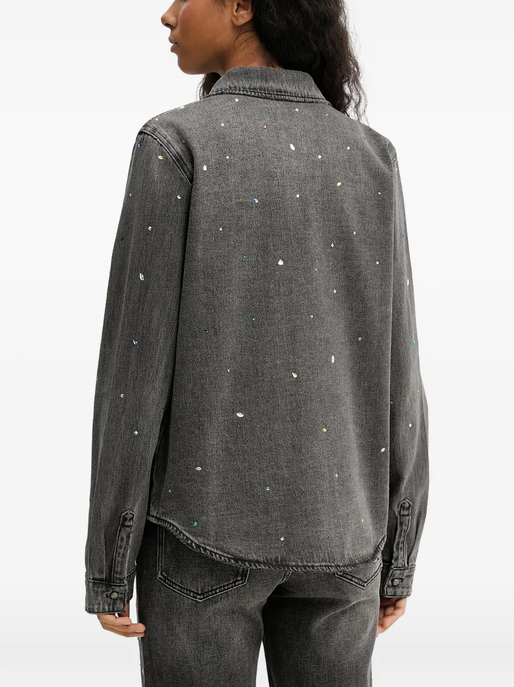  Miss Sixty Embellished Shirt - Grey 