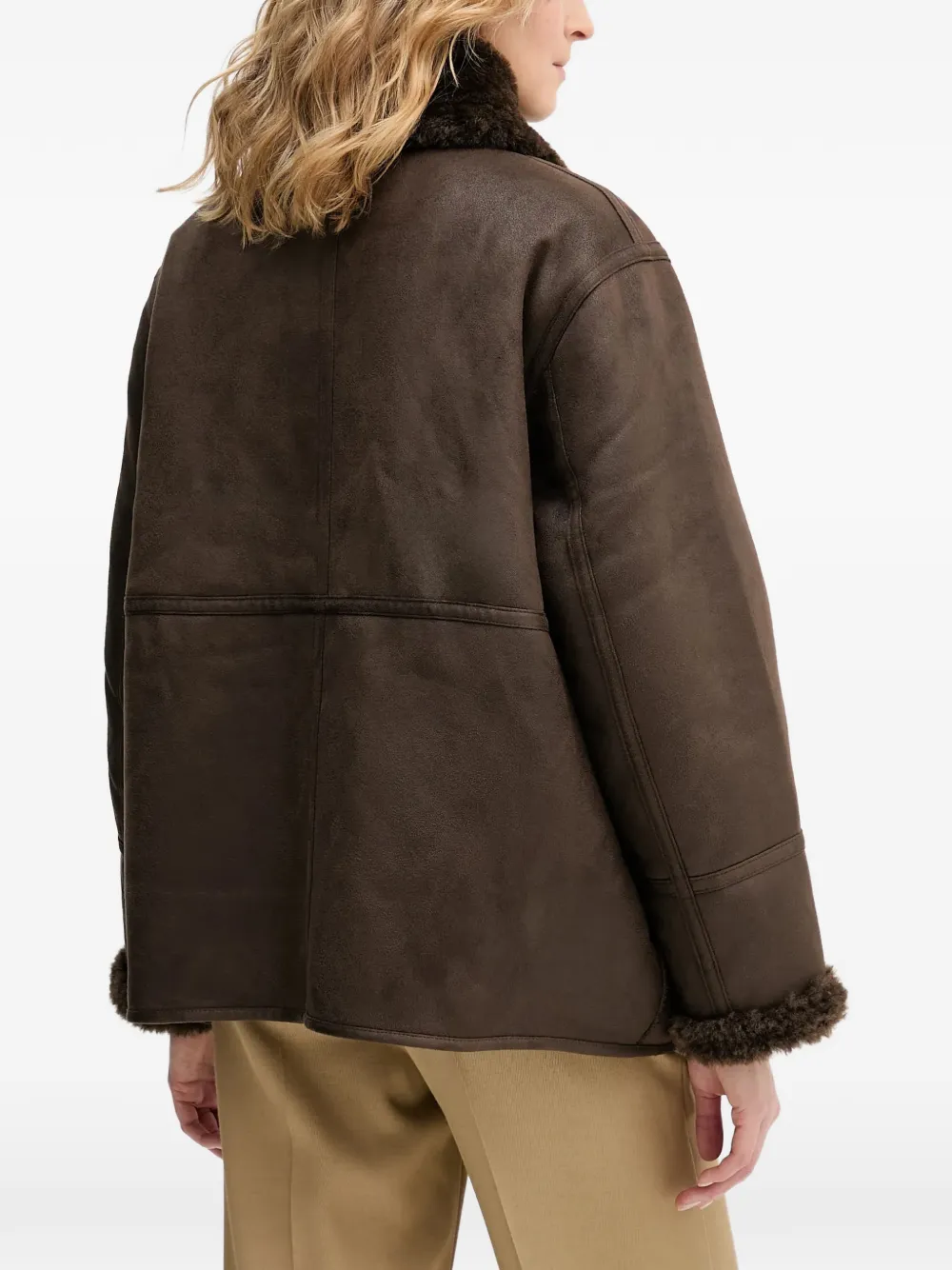Button Double-Breasted Coat
