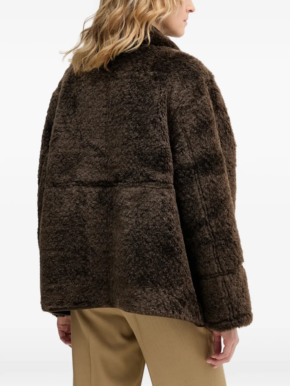 Button Double-Breasted Coat