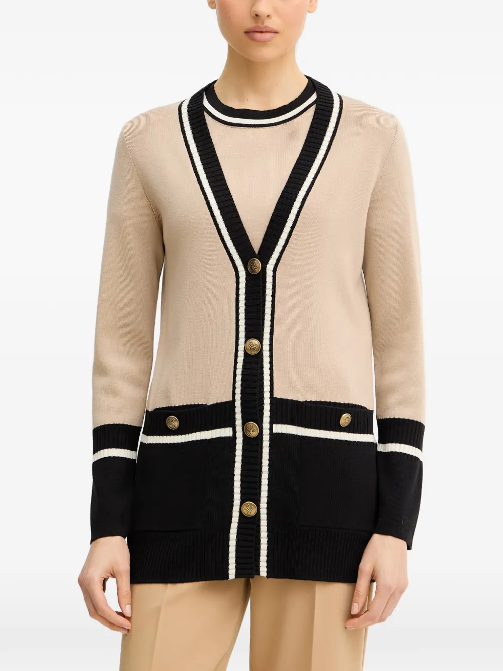 LUISA SPAGNOLI Marinetta long cardigan - Toni neutri