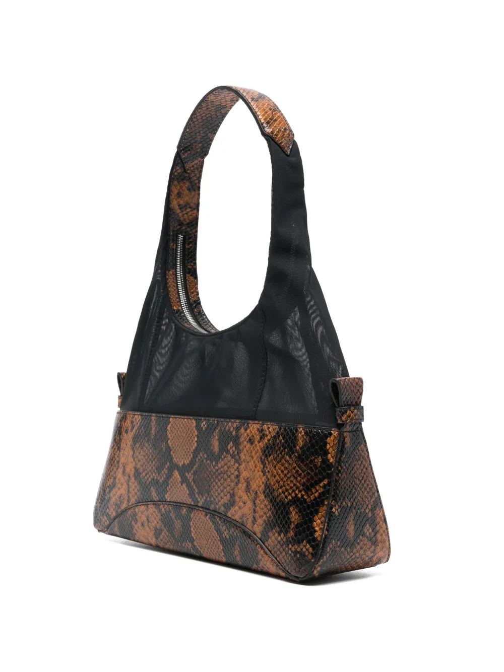  Iro Snakeskin-effect Mesh Tote Bag - Black 