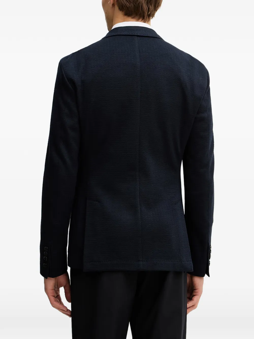  Joop! Floral-boutonnière Single-breasted Blazer - Blue 