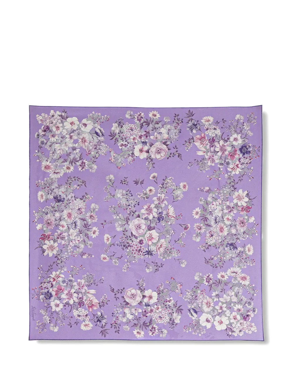 LUISA SPAGNOLI Risoluto silk foulard - Viola