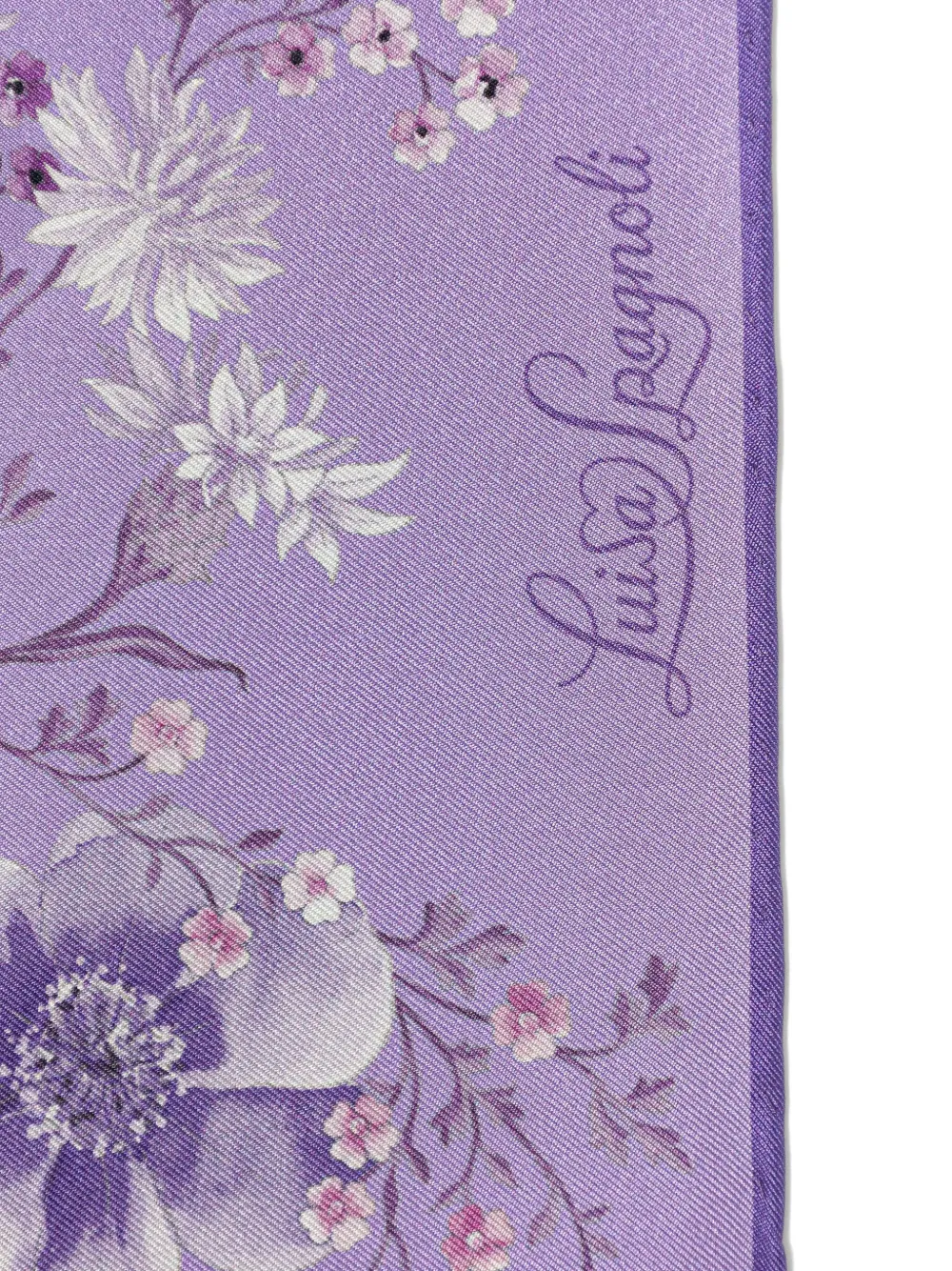  Luisa Spagnoli Risoluto Silk Foulard - Purple 