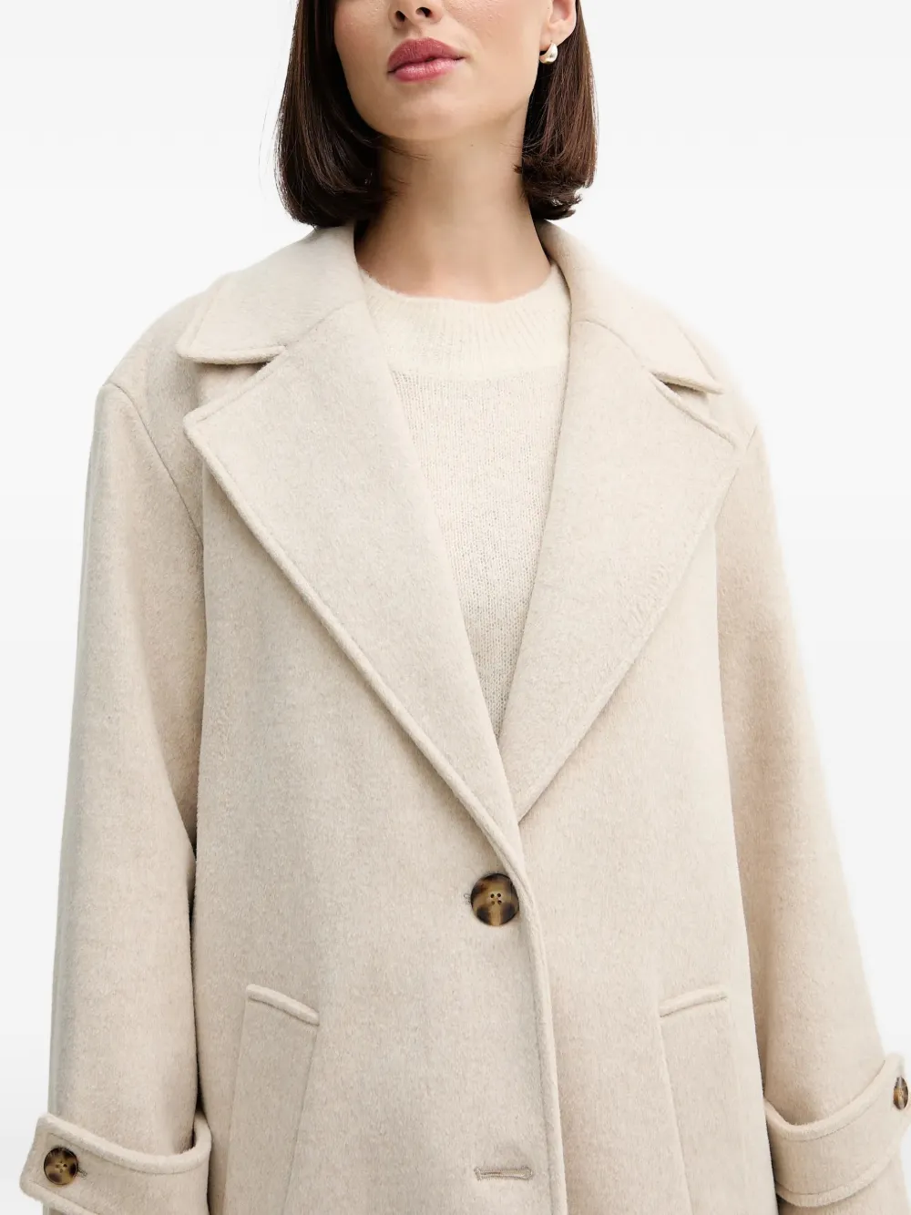 Pedro Del Hierro Jas met knoopmanchetten Beige