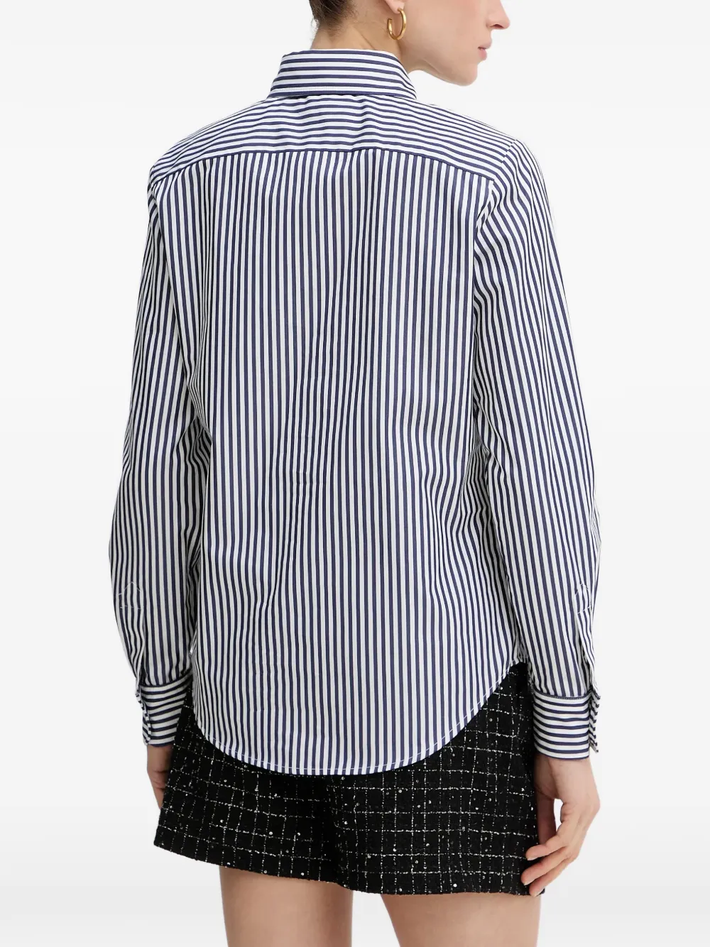  Luisa Spagnoli Barratura Embroidered Button-down Shirt - Blue 