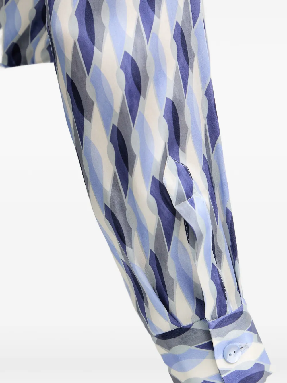 LUISA SPAGNOLI Belpasso zijden blouse Blauw