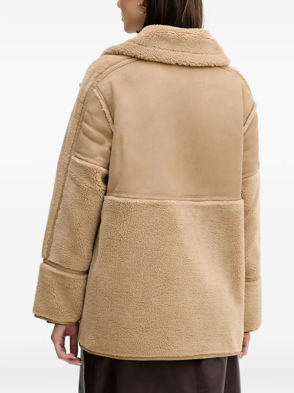  Pedro Del Hierro Shearling Zipped Jacket - Neutrals 