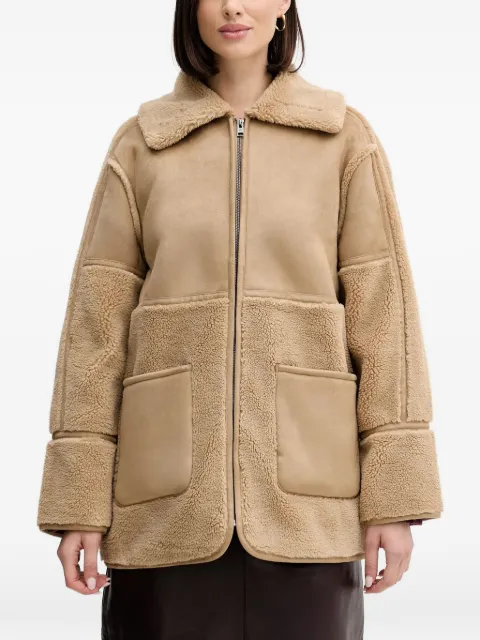 Pedro Del Hierro shearling zipped jacket