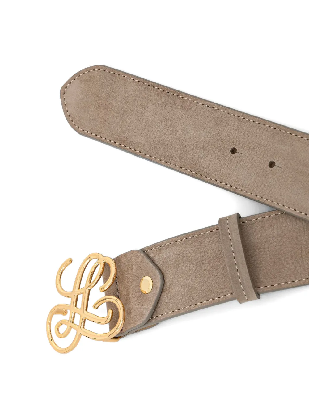  Luisa Spagnoli Dantesco Logo Buckle Belt - Grey 