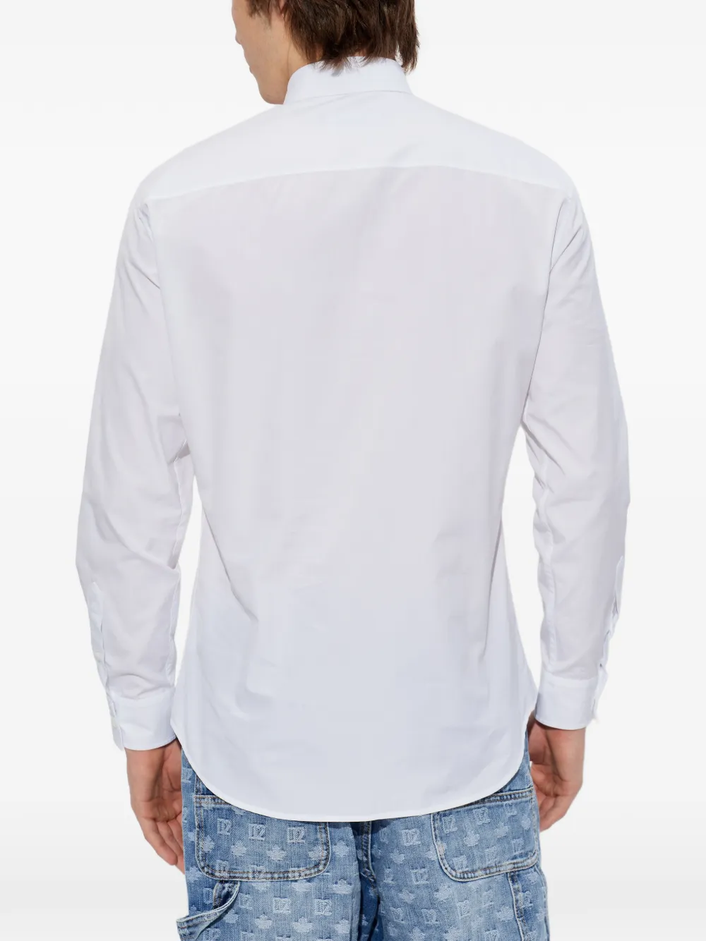 DSQUARED2 Overhemd met geborduurde ananas Wit