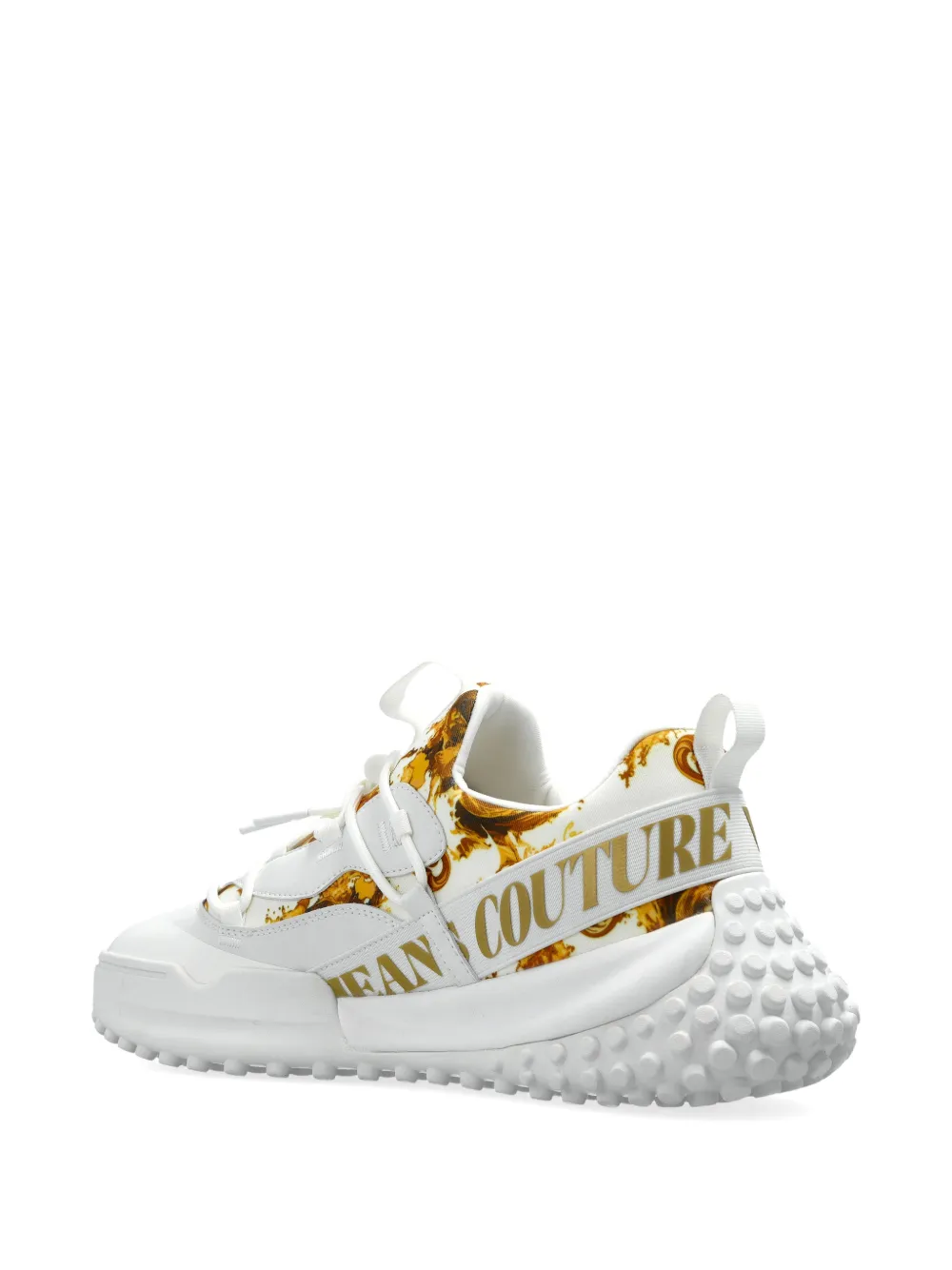 Versace Jeans Couture Sneakers met barokprint Wit