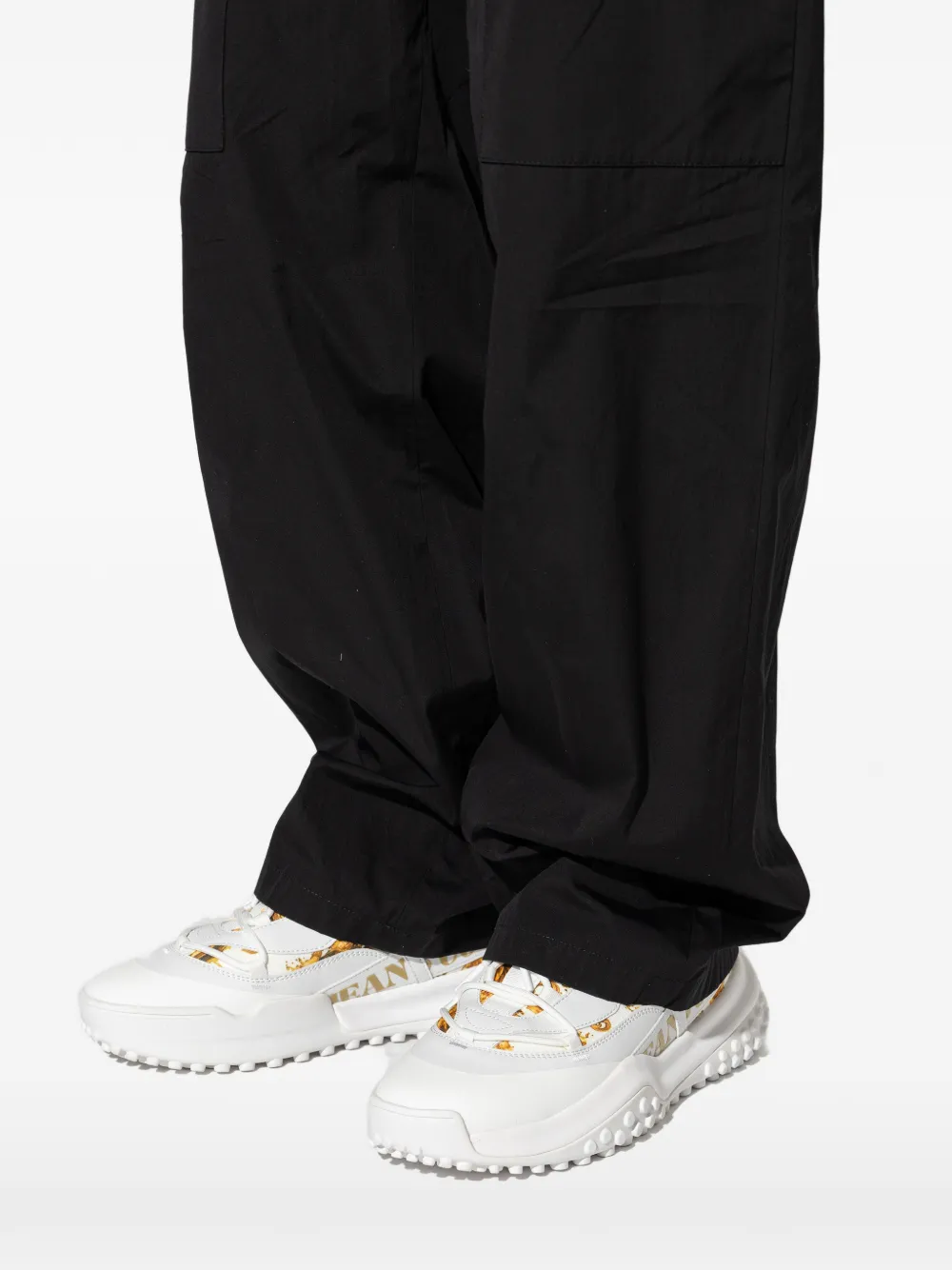 Versace Jeans Couture Sneakers met barokprint Wit