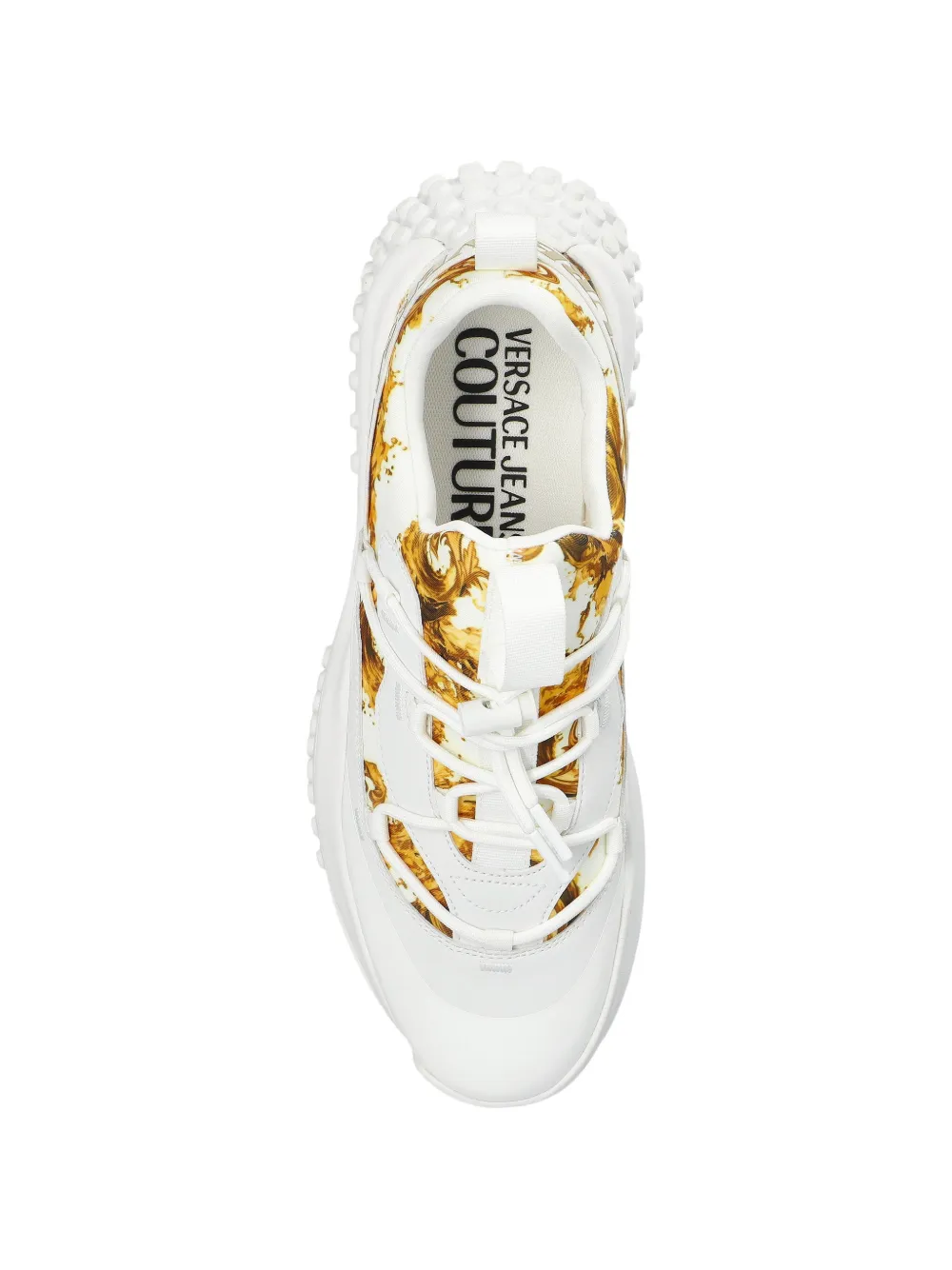 Versace Jeans Couture Sneakers met barokprint Wit