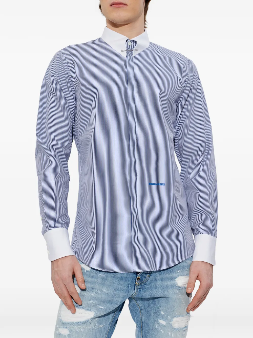  Dsquared2 Striped Shirt - Blue 