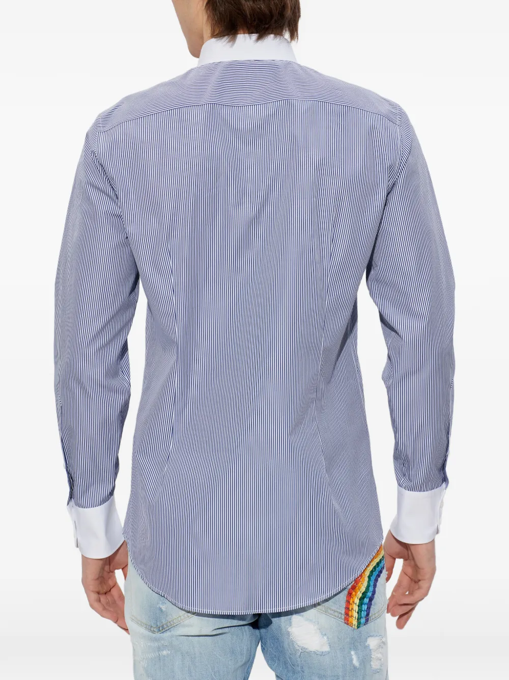 DSQUARED2 Gestreept overhemd Blauw