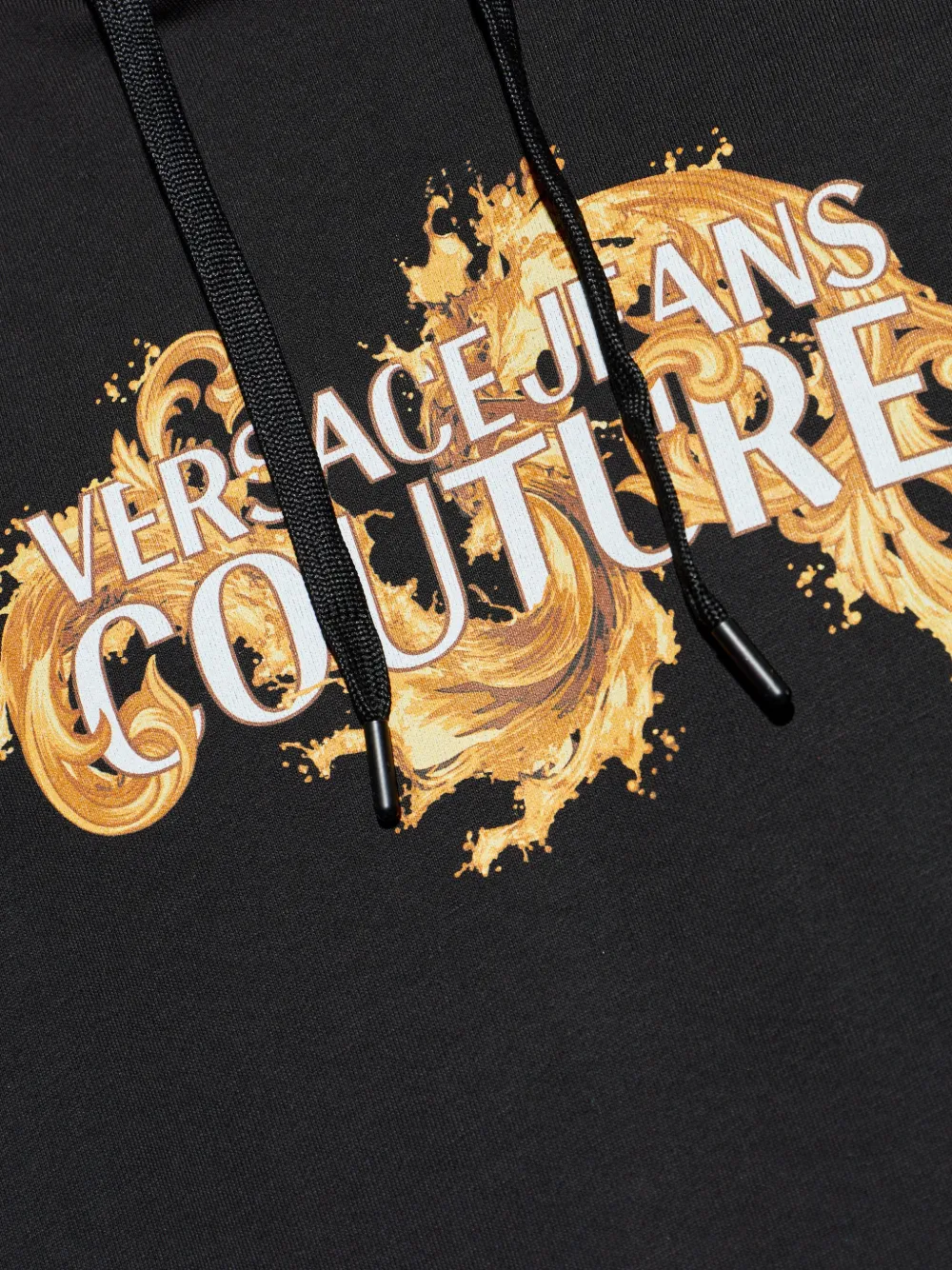 Versace Jeans Couture Hoodie met print Zwart