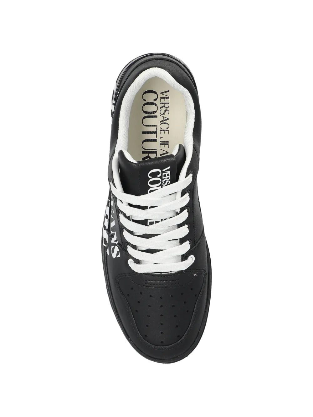Versace Jeans Couture Sneakers met logoprint Zwart