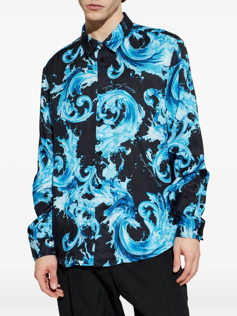  Versace Jeans Couture Patterned Shirt - Black 
