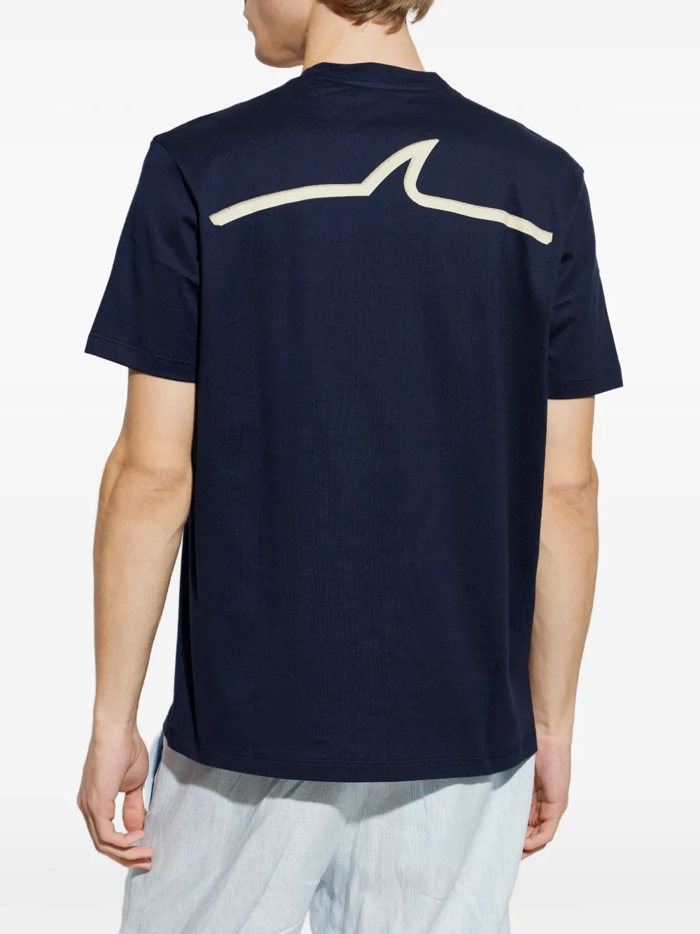 Paul & Shark T-shirt met logodetail Blauw