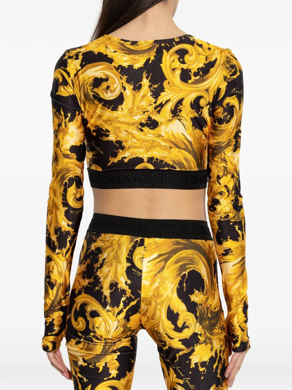 Versace Jeans Couture Top met lange mouwen Geel