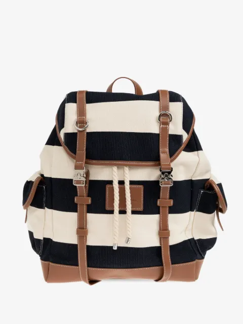 Paul & Shark striped drawstring backpack