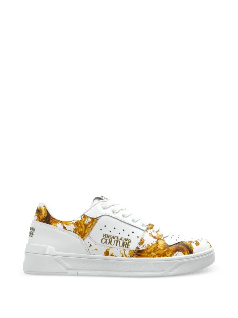 Versace Jeans Couture printed leather sneakers