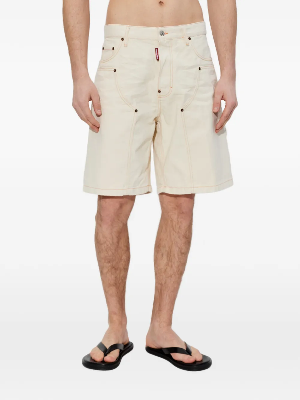  Dsquared2 Stitching Shorts - White 
