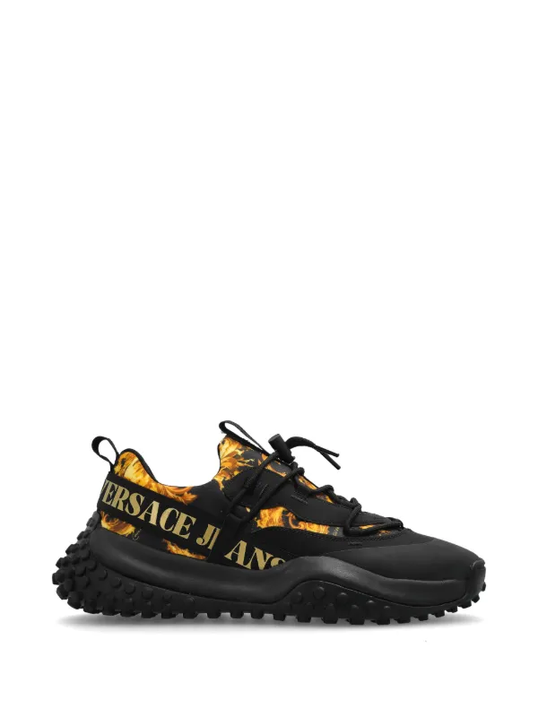 Versace Jeans Couture レースアップ スニーカー | ブラック | FARFETCH JP
