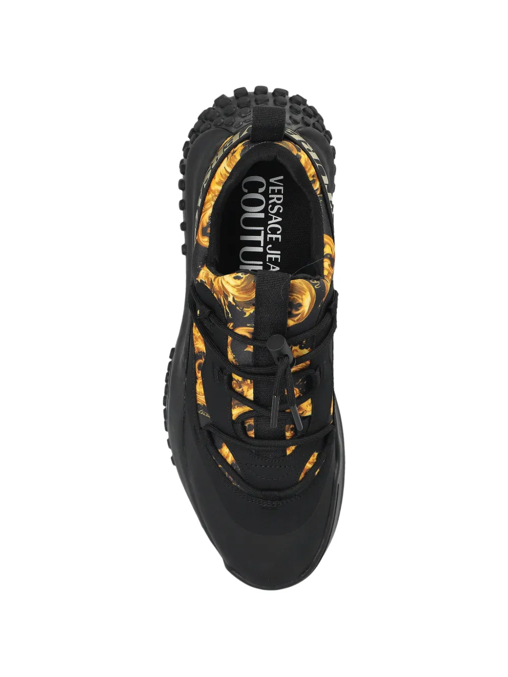 Versace Jeans Couture Sneakers met patroon Zwart