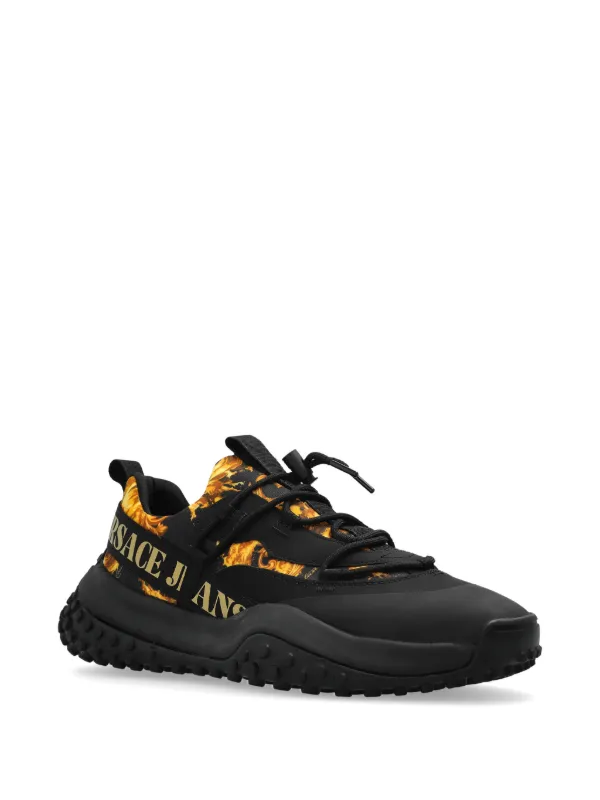 Versace Jeans Couture レースアップ スニーカー | ブラック | FARFETCH JP
