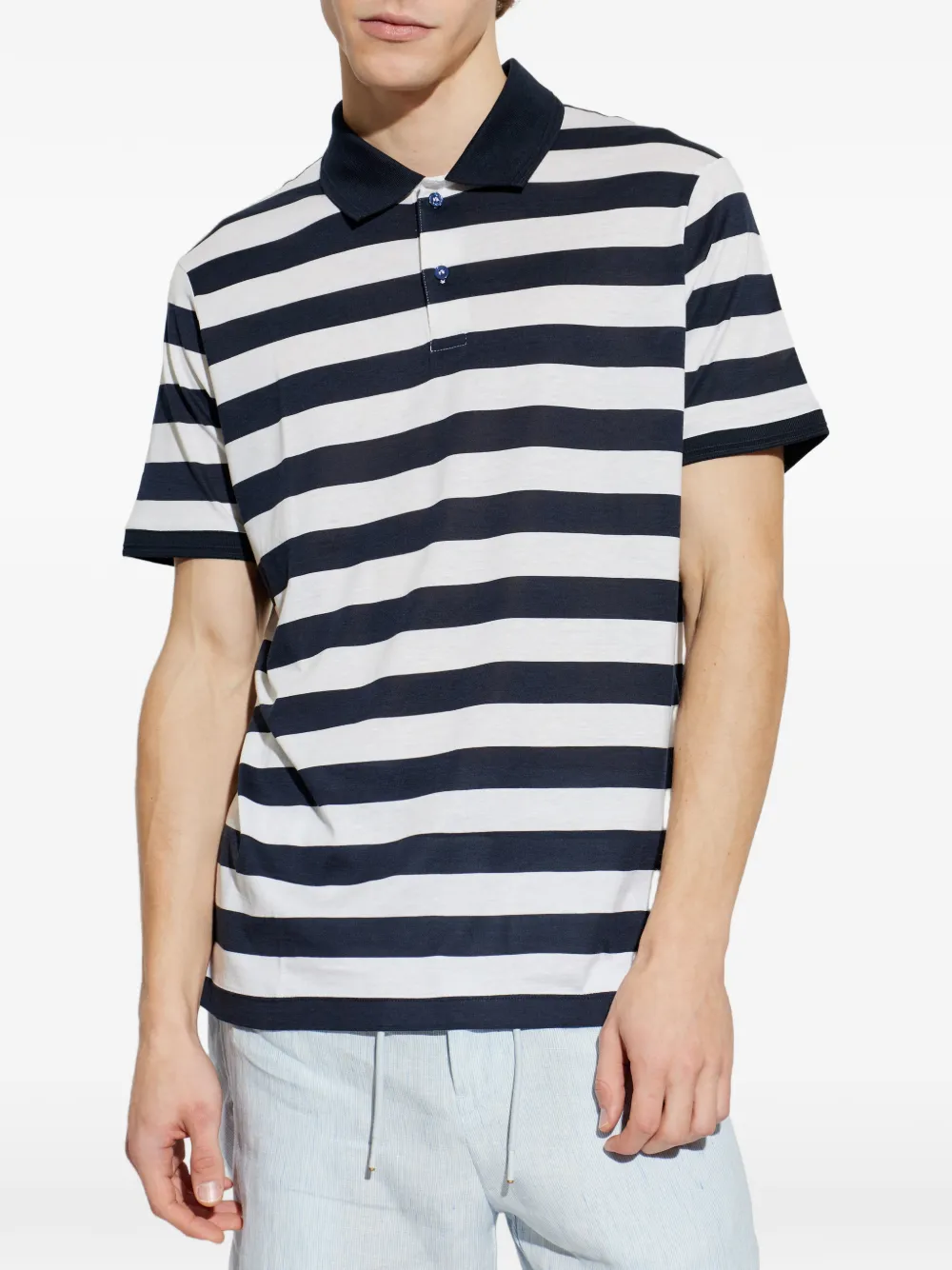 Paul & Shark Gestreept poloshirt Blauw