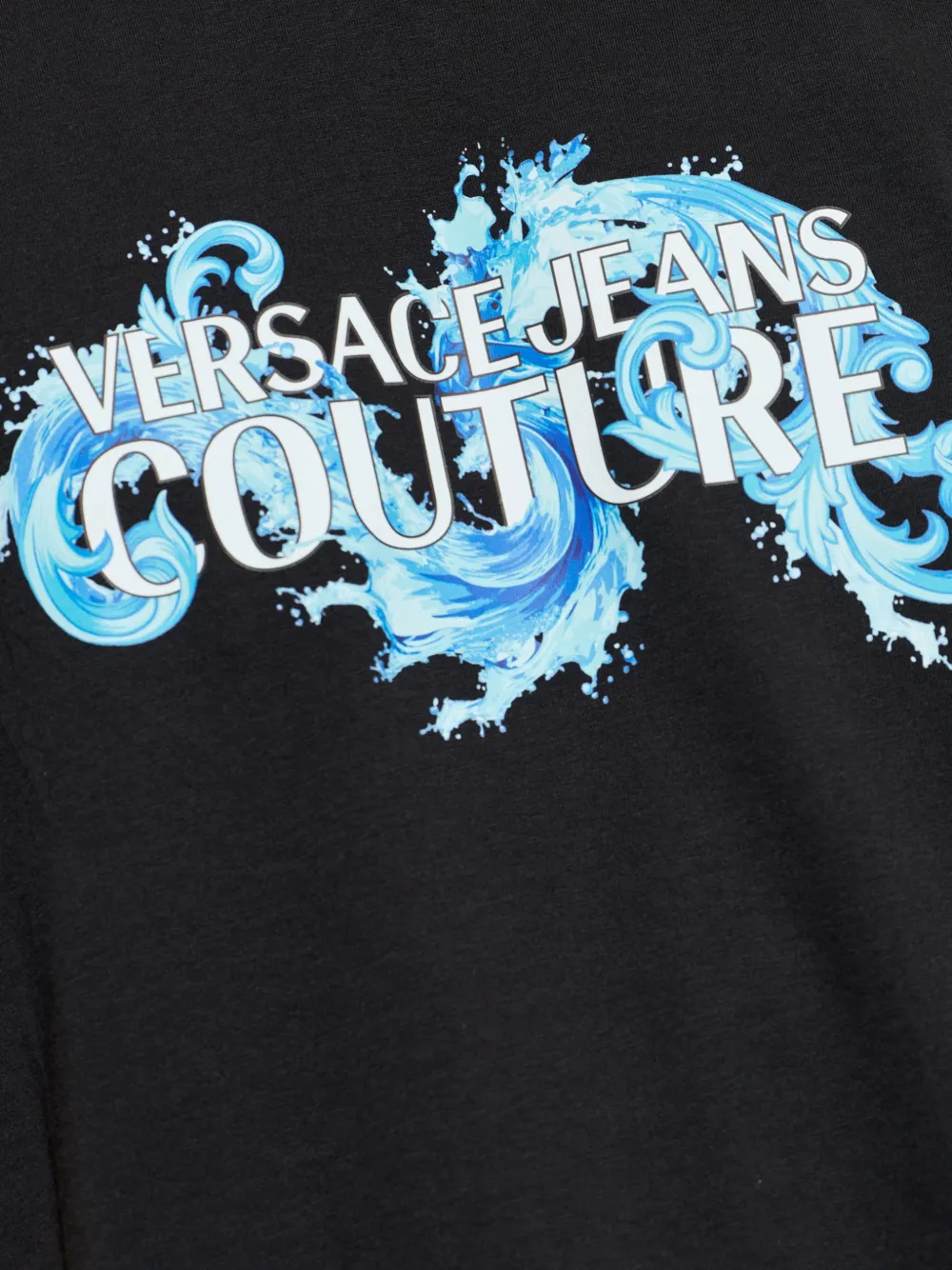 Versace Jeans Couture T-shirt met grafische print Zwart
