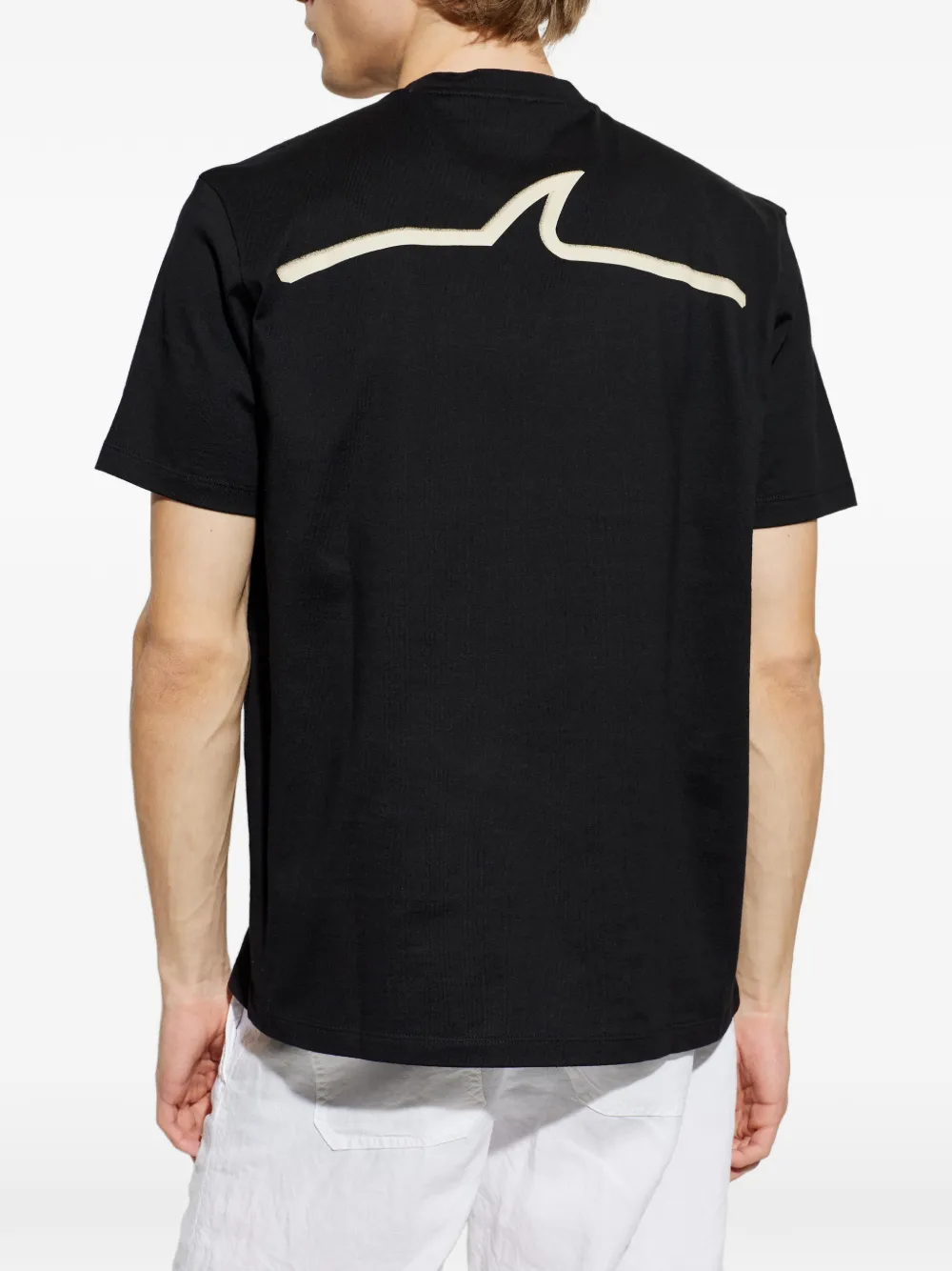 Paul & Shark T-shirt met logodetail Zwart