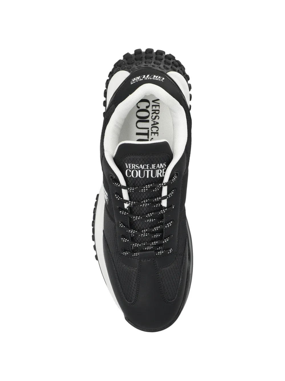 Versace Jeans Couture Sneakers met logoprint Zwart