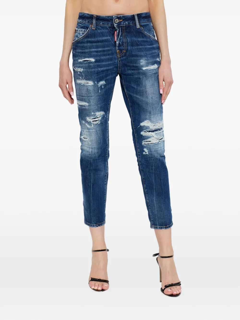  Dsquared2 Distressed Trousers - Blue 
