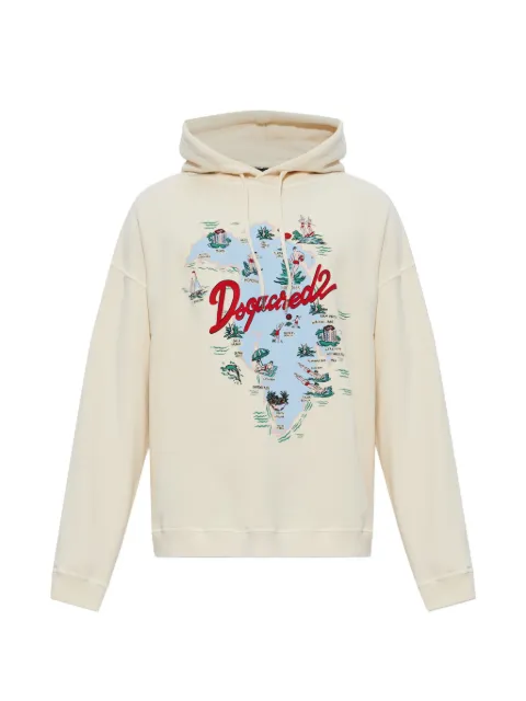 DSQUARED2 graphic-print hoodie 