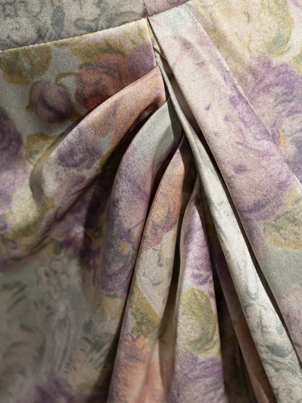 Floral Draped Dress