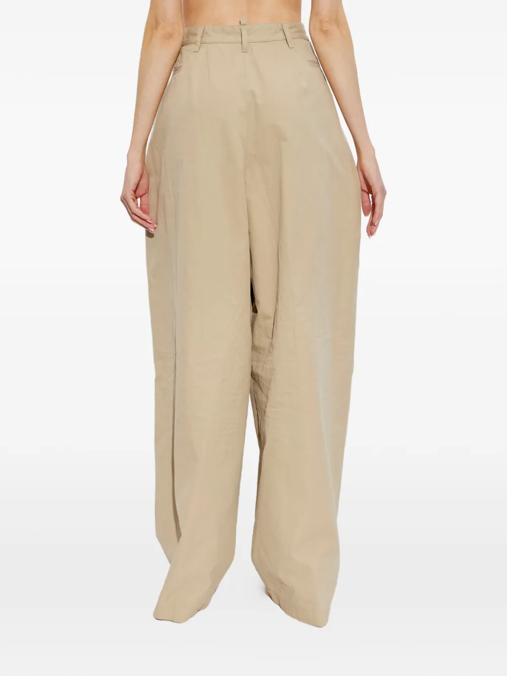 DSQUARED2 Palazzo plooibroek Beige