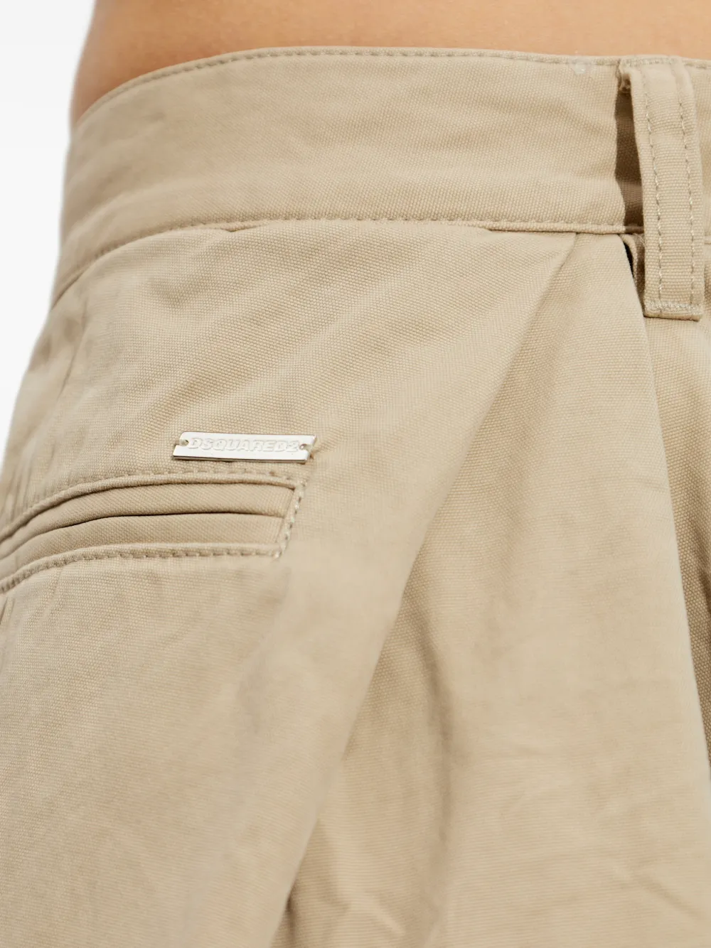 DSQUARED2 Palazzo plooibroek Beige