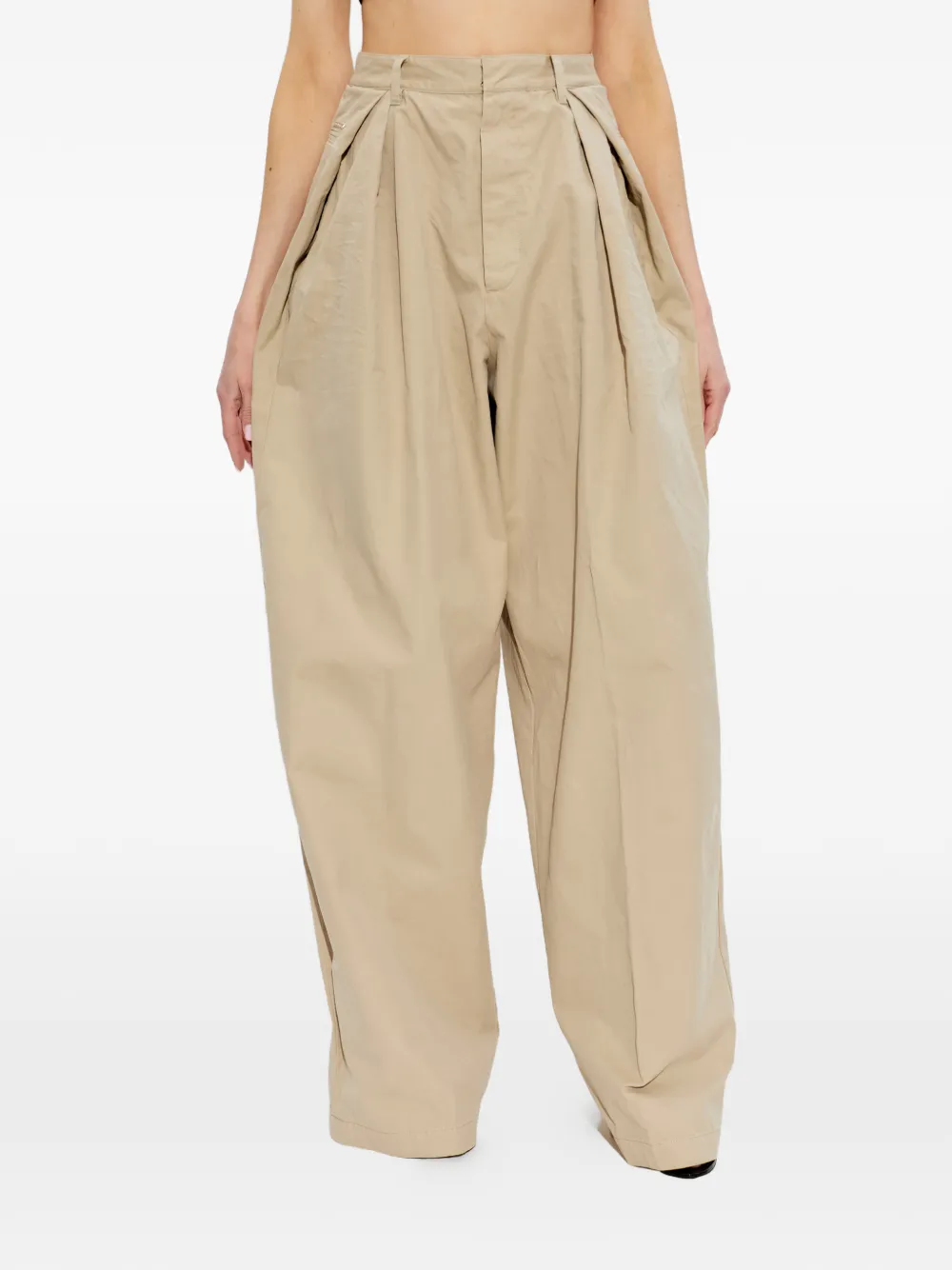  Dsquared2 Pleated Palazzo Pants - Neutrals 